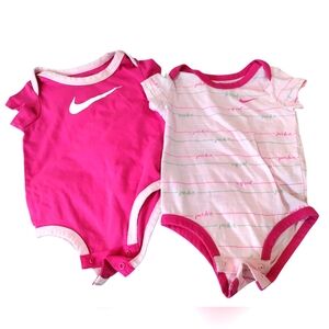 Nike Pink Girl Onesies 9 Months